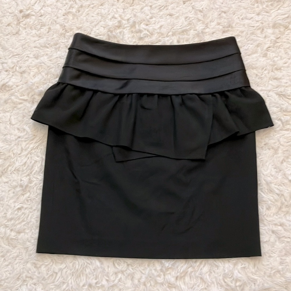 NWT Michael Kors Black Silky Tuxedo Skirt